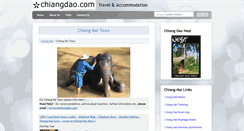 Desktop Screenshot of chiangmaitours.chiangdao.com