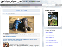 Tablet Screenshot of chiangmaitours.chiangdao.com